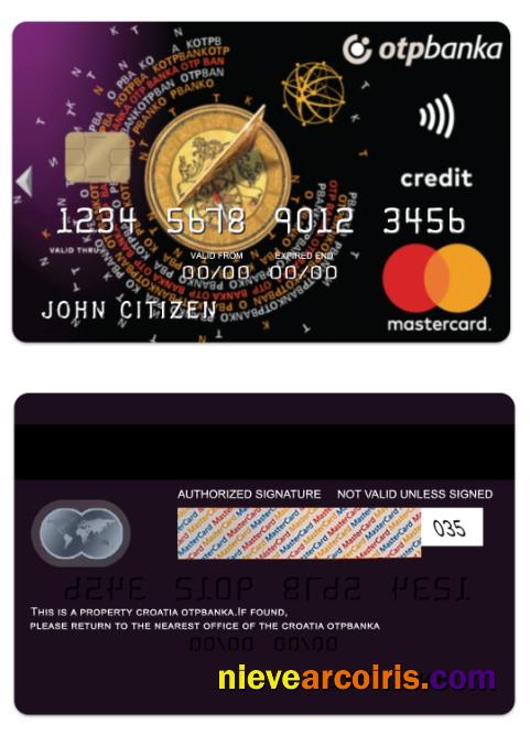 Croatia OTP banka Mastercard Standard charge card